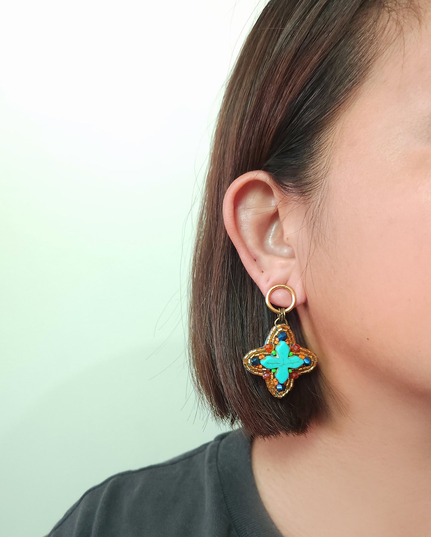 Meraki Cross Earrings