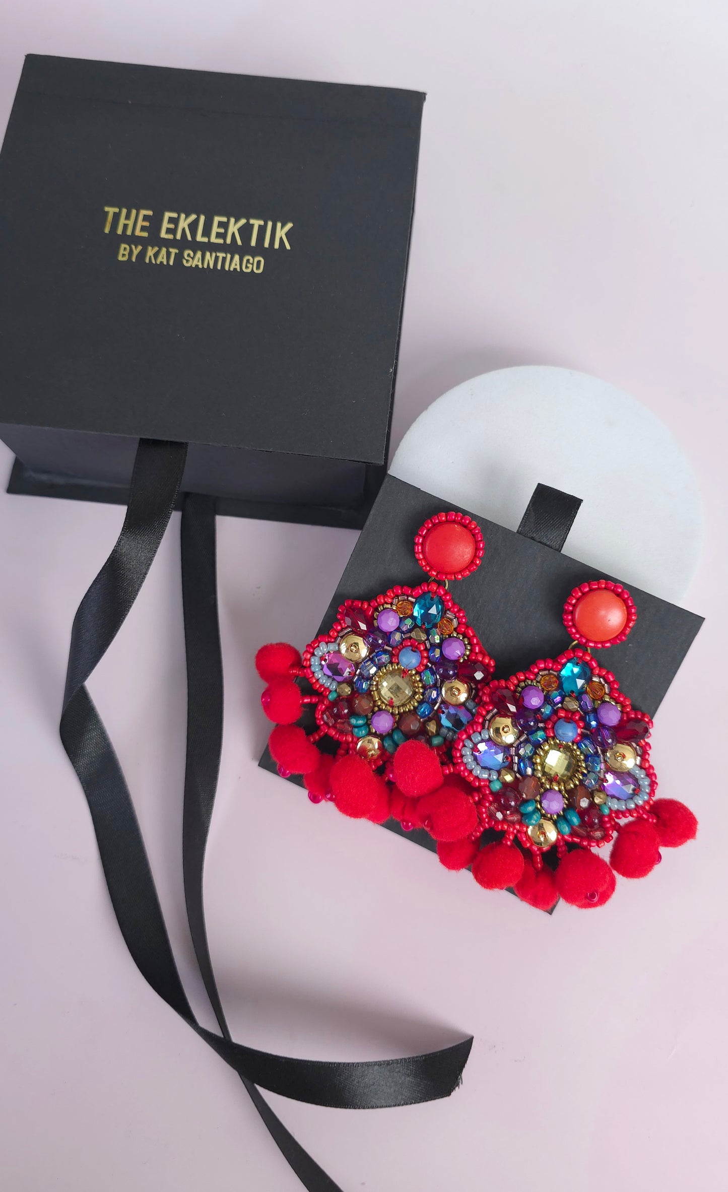 Rhianna PomPom Earrings