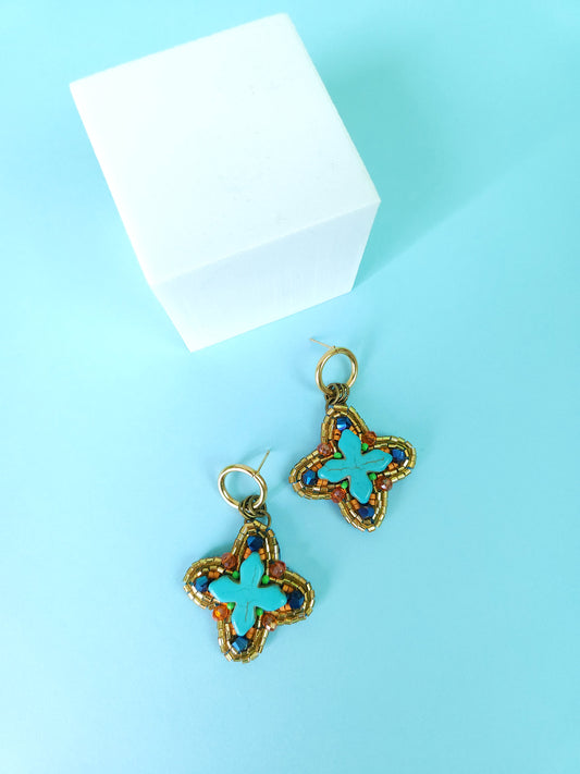 Meraki Cross Earrings