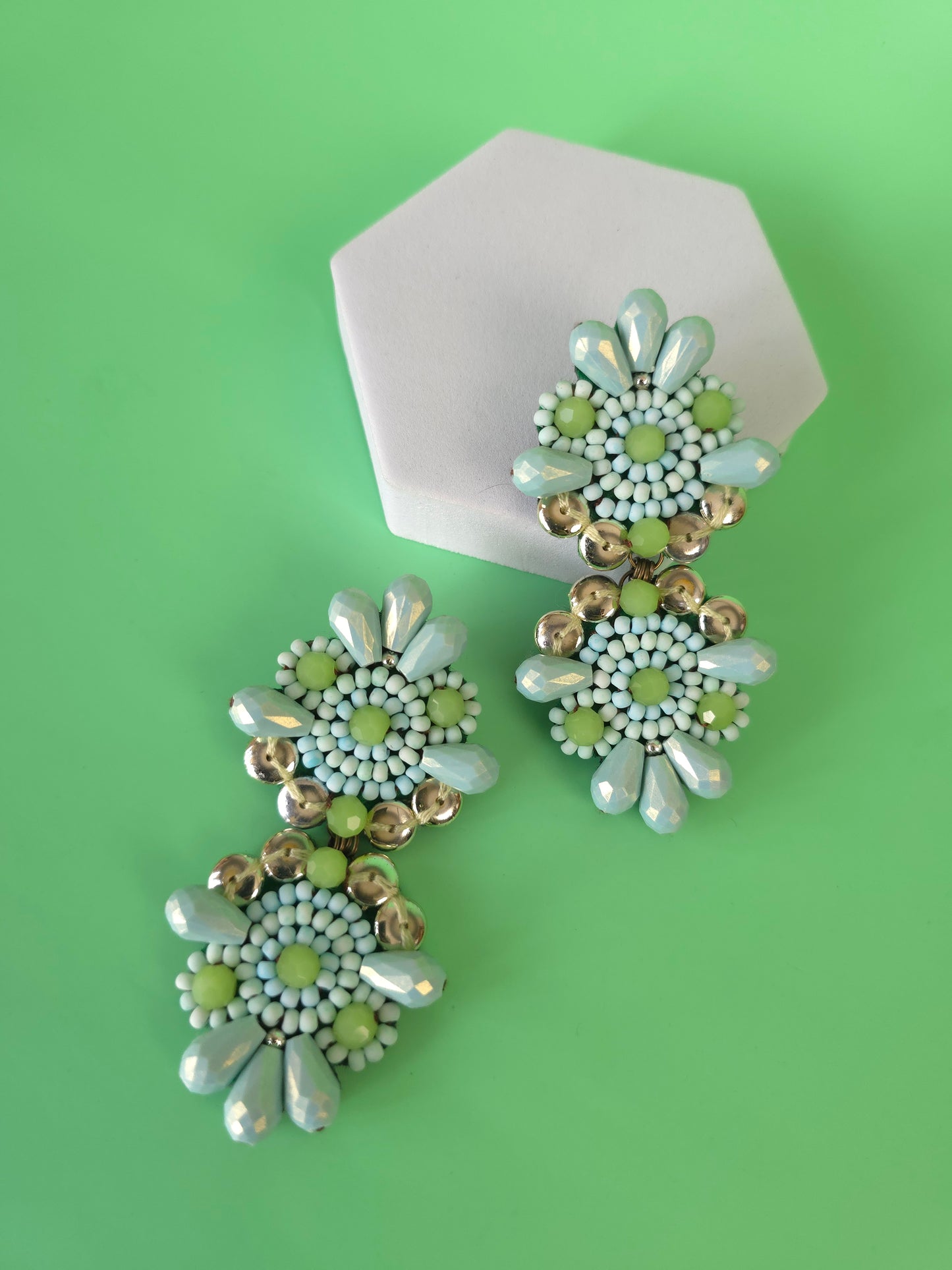 Louvee Earrings [Mint]