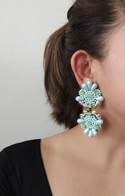 Louvee Earrings [Mint]