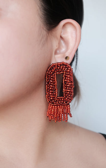 Blanca Fringe Earrings Long