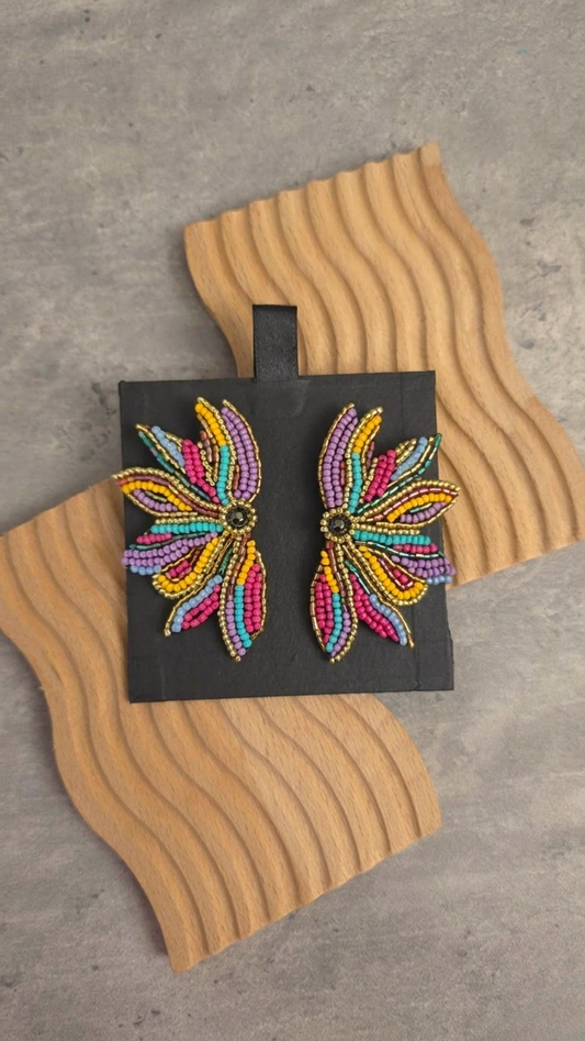 Lucciana Flower Earrings (Summer Colorway)