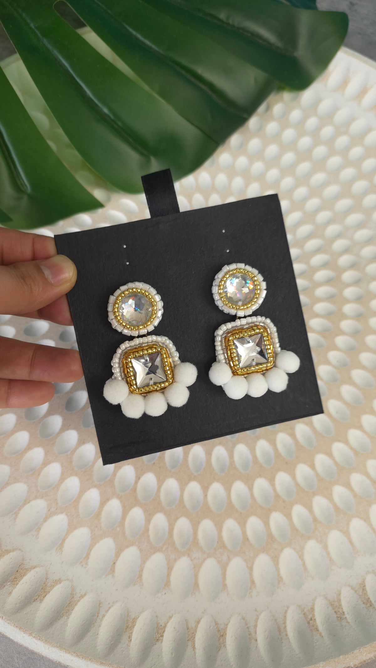 Hiraya Pom Earrings