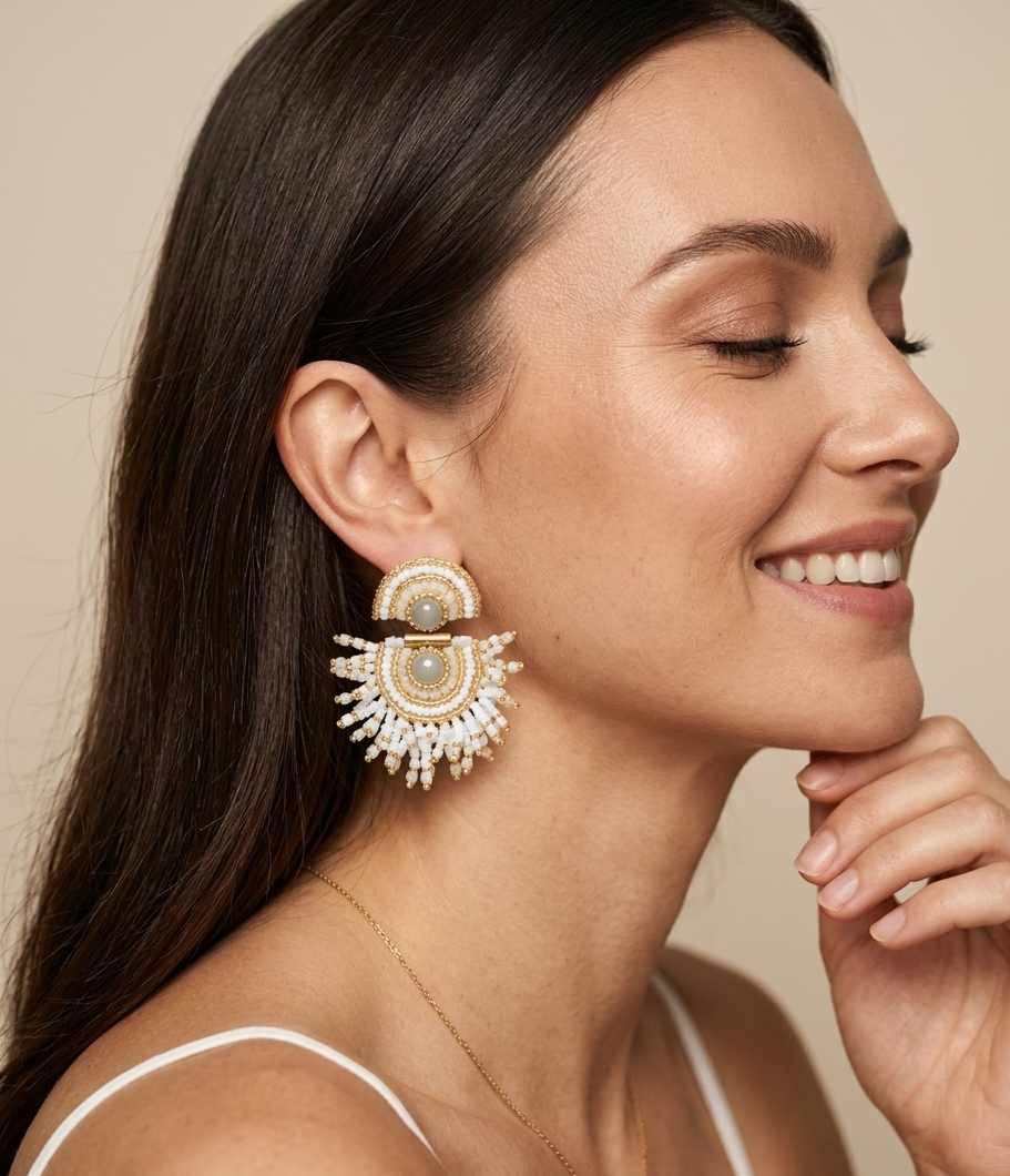 Zuri Coral Earrings