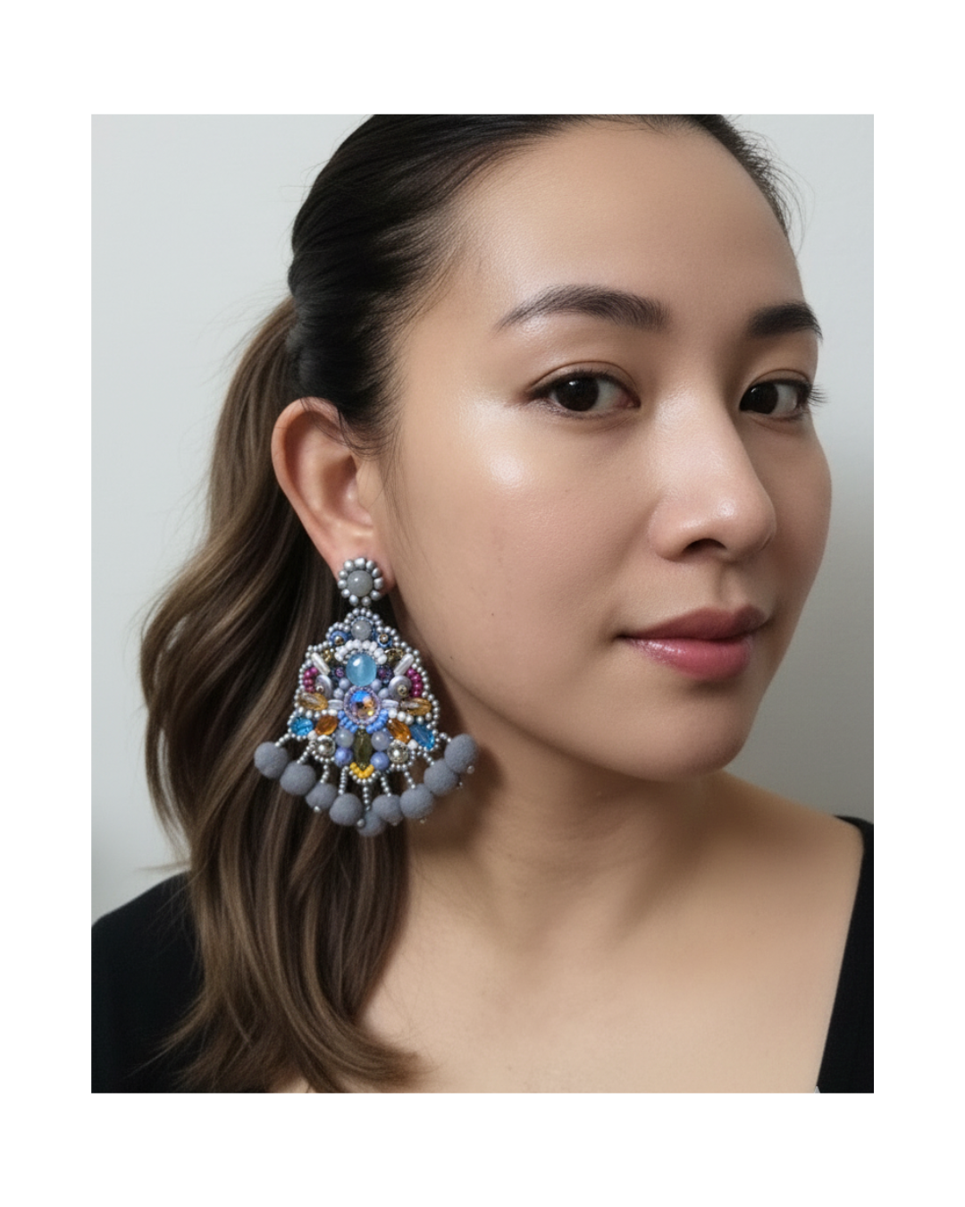 Callena PomPom Earrings